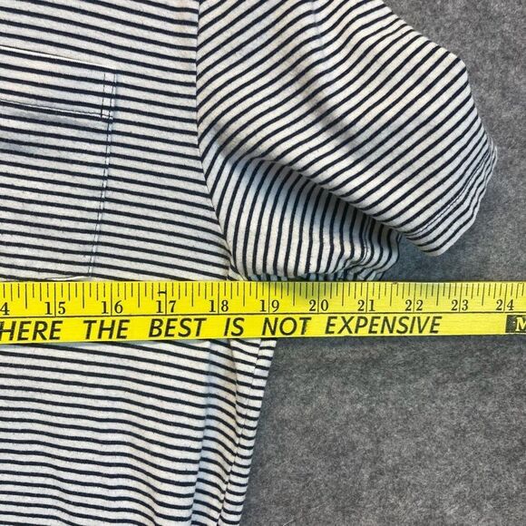 VINEYARD VINES Edgartown Polo Shirt Men's Small Black White Striped Short Sleeve - Picture 6 of 14